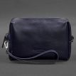 Шкіряна косметичка-несесер (темно-синя) шкіра Krast