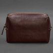 Кожаная косметичка-несессер (бордовый) кожа Krast