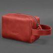 Шкіряна косметичка-несесер 5.0 (червона) шкіра Crazy Horse
