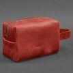 Шкіряна косметичка-несесер 5.0 (червона) шкіра Crazy Horse