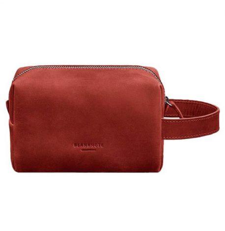 Шкіряна косметичка-несесер 5.0 (червона) шкіра Crazy Horse