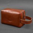 Шкіряна косметичка-несесер 5.0 (світло-коричневий) шкіра Krast