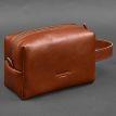 Шкіряна косметичка-несесер 5.0 (світло-коричневий) шкіра Krast