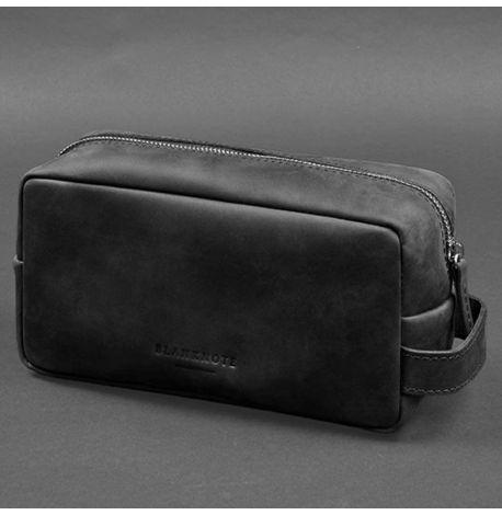 Шкіряна косметичка-несесер 6.0 (чорна) шкіра Crazy Horse