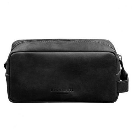 Шкіряна косметичка-несесер 6.0 (чорна) шкіра Crazy Horse