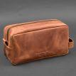 Кожаная косметичка-несессер 6.0 (светло-коричневая) кожа Crazy Horse