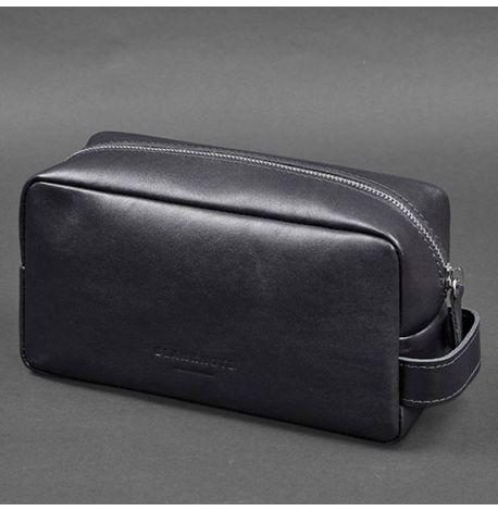 Кожаная косметичка-несессер 6.0 (темно-синяя)