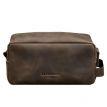 Шкіряна косметичка-несесер 6.0 (темно-коричнева) шкіра Crazy Horse