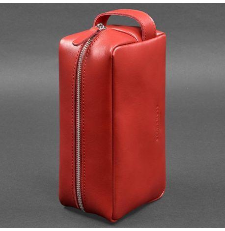 Кожаная косметичка-несессер 6.0 (красная)