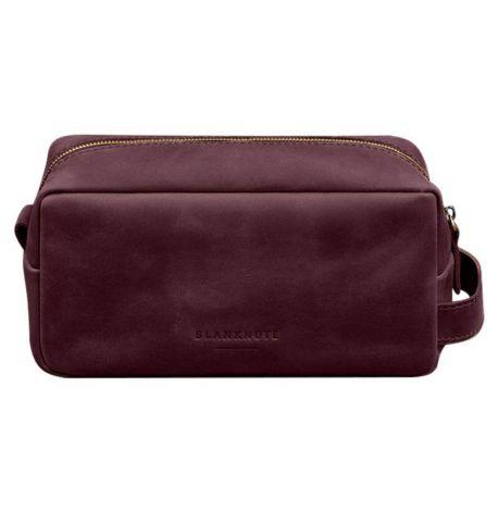 Шкіряна косметичка-несесер 6.0 (бордова) шкіра Crazy Horse