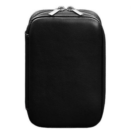 Шкіряна косметичка-несесер 7.0 (чорна) шкіра Krast