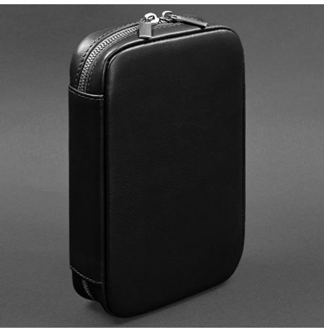 Шкіряна косметичка-несесер 7.0 (чорна) шкіра Krast