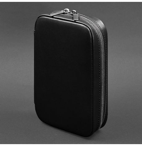 Шкіряна косметичка-несесер 7.0 (чорна) шкіра Krast