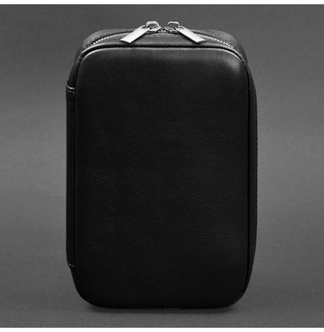 Шкіряна косметичка-несесер 7.0 (чорна) шкіра Krast