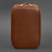Кожаная косметичка-несессер 7.0 (светло-коричневая) кожа Krast