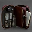 Кожаная косметичка-несессер 7.0 (бордовая) кожа Krast