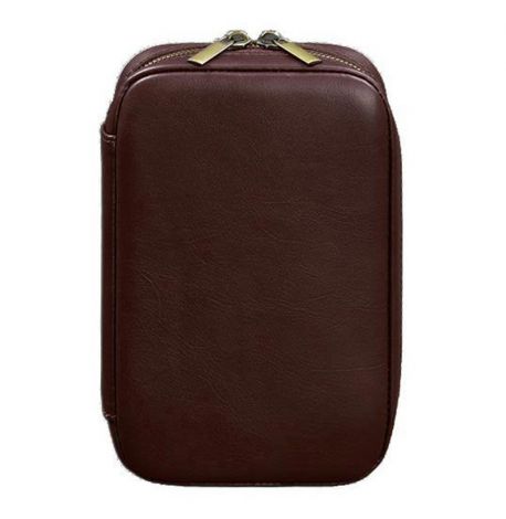 Кожаная косметичка-несессер 7.0 (бордовая) кожа Krast