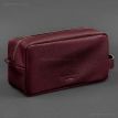 Шкіряна косметичка-несесер 6.0 (бордова) шкіра флотар