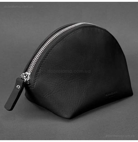 Женская кожаная косметичка 8.0 (черная)
