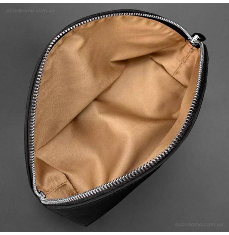 Женская кожаная косметичка 8.0 (черная)