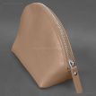 Женская кожаная косметичка 8.0 (светло-бежевая)