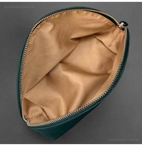 Женская кожаная косметичка 8.0 (зеленая)