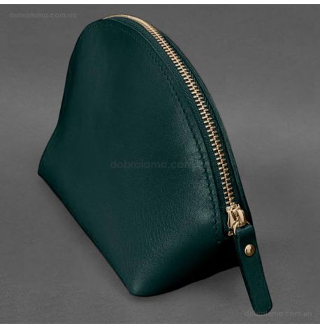 Женская кожаная косметичка 8.0 (зеленая)