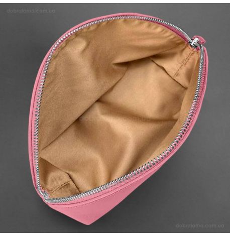 Жіноча шкіряна косметичка 8.0 (рожева)