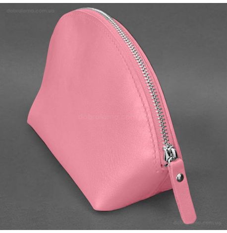 Жіноча шкіряна косметичка 8.0 (рожева)