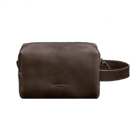 Кожаная косметичка-несессер 5.0 (темно-коричневая) кожа Crazy Horse