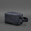 Кожаная косметичка-несессер 5.0 (темно-синяя) кожа Crazy Horse