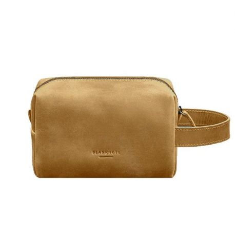 Шкіряна косметичка-несесер 5.0 (жовта) шкіра Crazy Horse