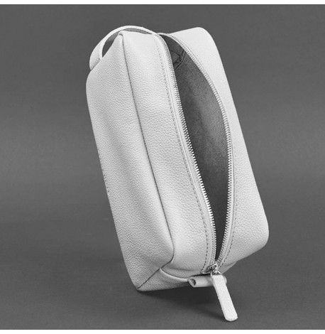 Шкіряна косметичка-несесер 6.0 (біла) шкіра флотар