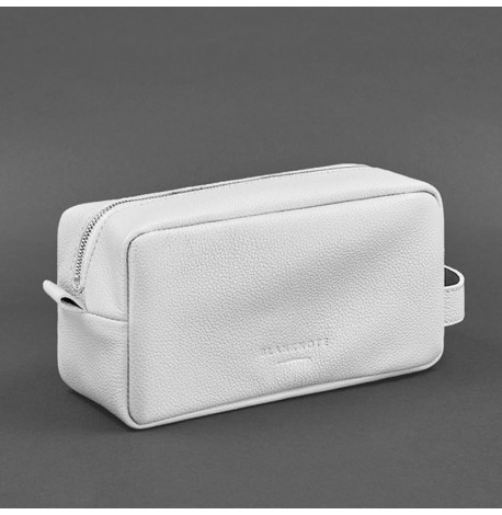 Шкіряна косметичка-несесер 6.0 (біла) шкіра флотар