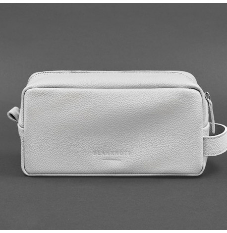 Шкіряна косметичка-несесер 6.0 (біла) шкіра флотар
