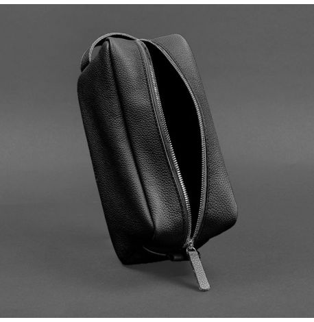 Кожаная косметичка-несессер 6.0 (черная) кожа флотар