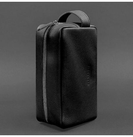 Кожаная косметичка-несессер 6.0 (черная) кожа флотар