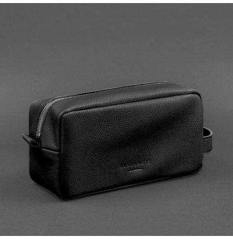 Кожаная косметичка-несессер 6.0 (черная) кожа флотар