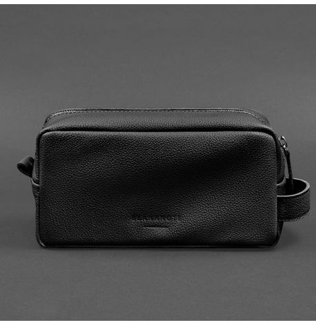 Кожаная косметичка-несессер 6.0 (черная) кожа флотар