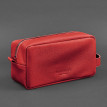 Шкіряна косметичка-несесер 6.0 (червона) шкіра флотар