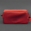 Шкіряна косметичка-несесер 6.0 (червона) шкіра флотар