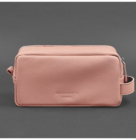 Шкіряна косметичка-несесер 6.0 (рожева) шкіра флотар