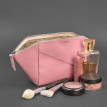 Косметичка з натуральної шкіри (рожева) шкіра Krast