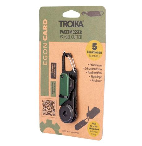 Мультитул 5-в-1 Troika Egon Card (зеленый)