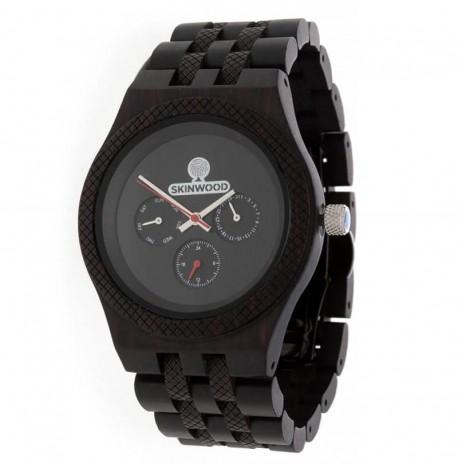Дерев'яний наручний годинник Skinwood Dark