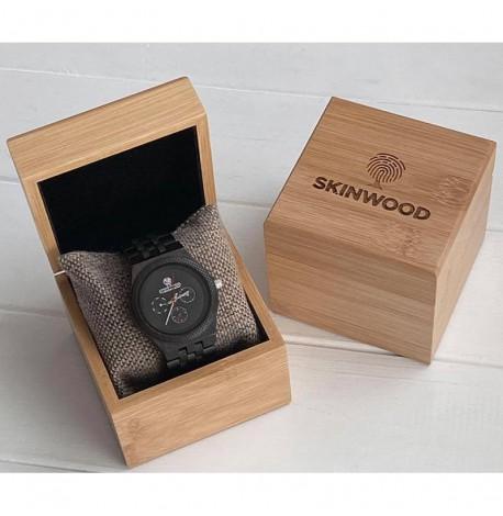 Дерев'яний наручний годинник Skinwood Dark