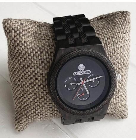 Дерев'яний наручний годинник Skinwood Dark