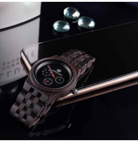 Дерев'яний наручний годинник Skinwood Dark