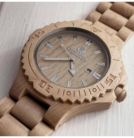 Дерев'яний наручний годинник Skinwood Maple Classic