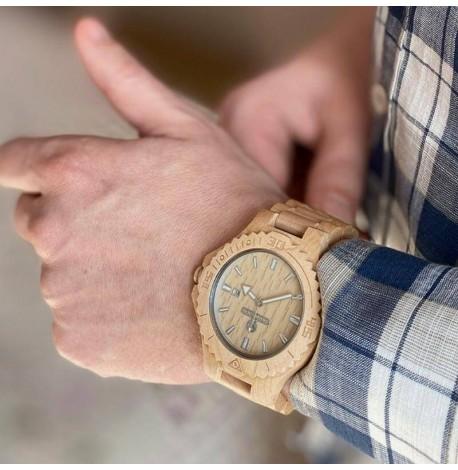Дерев'яний наручний годинник Skinwood Maple Classic